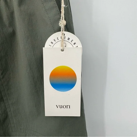 Vuori Women's Birch Jogger Army Green Athleisure Sustainable Preppy - Picture 6 of 15